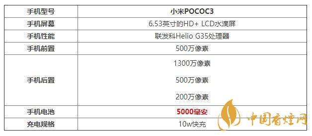 小米POCOC3手機怎么樣-小米POCOC3參數(shù)配置詳情2020