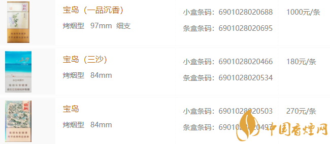 寶島香煙多少錢(qián)一包 寶島香煙是哪里生產(chǎn)的